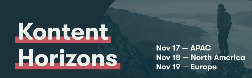Kentico Kontent Horizons 2020